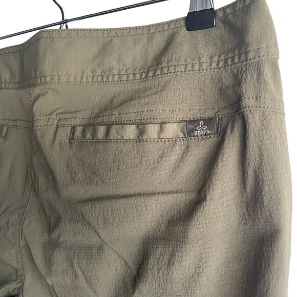 Prana Olive Green Jasmine Knicker Size 10 - Picture 5 of 7